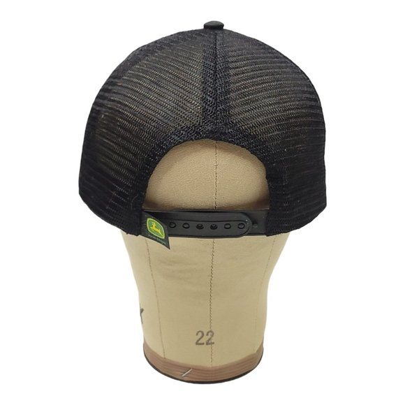 John Deere Patch Logo Mesh Snapback Cap READ CONDITION Trucker Baseball Hat - Picture 4 of 14